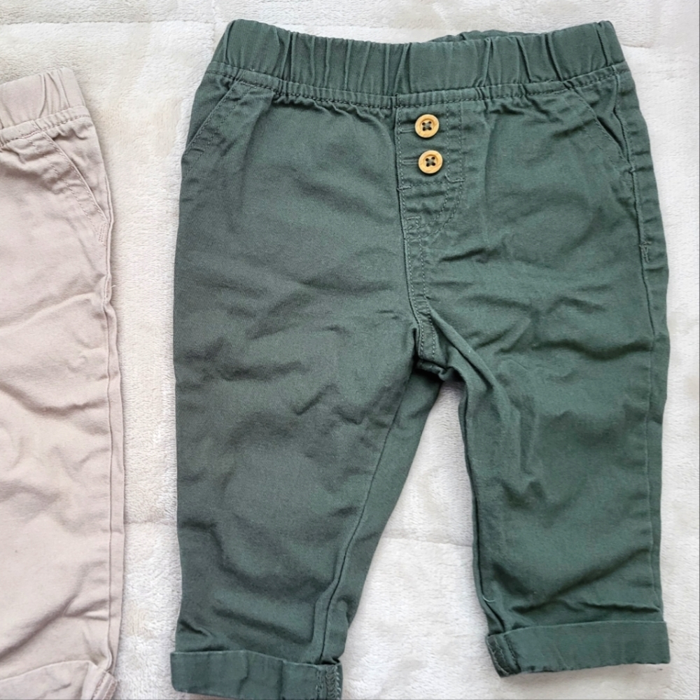 Khaki pants (light & green)